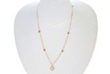 Gucci Jewelry GUCCI Flora 18K Rose Gold 0.168ct Diamond Necklace YBB70239300100U 