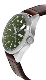 Hamilton watches HAMILTON Khaki Aviation Pilot Day Date AUTO 42MM Green Dial Men's Watch H64635560 