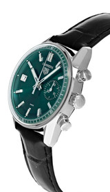 TAG Heuer Watches‎ TAG HEUER Carrera CHRONO 39MM AUTO Teal Green LTHR Men's Watch CBS2211.FC6545 