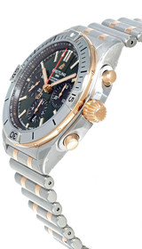 BREITLING Chronomat B01 42MM Green Dial Two-Tone Men's Watch UB0134131L1U1