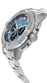 BREITLING Super Avenger B01 Chronograph 46MM Titanium Blue Dial Men's Watch EB0148101C1E1