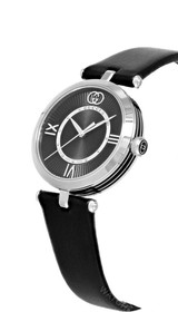 GUCCI Model 2000 Quartz 30MM Black Leather Women's Watch YA167505