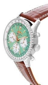 BREITLING Navitimer B01 Chronograph 41MM Green Dial Leather Men's Watch AB0139211L1P1 BREITLING Navitimer B01 Chronograph 41MM Green Dial Leather Men's Watch AB0139211L1P1