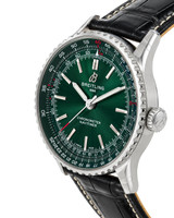 Breitling watches BREITLING Navitimer Automatic 41MM Green Dial Leather Men's Watch A17329371L1P1 
