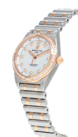 Breitling watches BREITLING Chronomat 28MM MOP Dial 18K Rose Gold Diamond Bezel Women's Watch U72310531A1U1