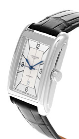 LONGINES DolceVita Automatic 27.7x43.8MM Silver Dial Leather Men's Watch L5.757.4.73.0 / L57574730