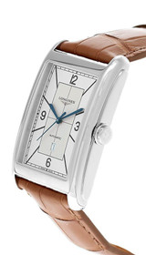 LONGINES DolceVita Automatic 28.2 x 47 MM Silver Dial Beige Leather Men's Watch L57674733 / L5.767.4.73.3