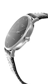 Longines watches LONGINES Elegant Collection Automatic 39MM 13 Diamond Marker Leather Men's Watch L4.910.4.57.2 / L49104572 