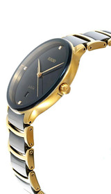 Rado watches RADO Centrix Quartz SS 39.5MM 3 Diamond Two-Tone Men's Watch R30022712 Rado watches RADO Centrix Quartz SS 39.5MM 3 Diamond Two-Tone Men's Watch R30022712