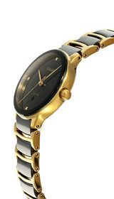 Rado watches RADO Centrix Quartz SS 30.5MM 3 Diamond Two-Tone Women's Watch R30025712 Rado watches RADO Centrix Quartz SS 30.5MM 3 Diamond Two-Tone Women's Watch R30025712