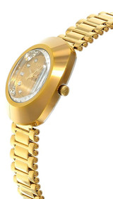 RADO Original DiaStar Quartz 27MM 11 Diamond Yellow Gold PVD Women's Watch R12306303