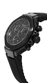 Tissot watches TISSOT T-Race Quartz Chronograph 38MM Black Dial Synthetic Men's Watch T141.817.37.051.00 