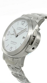 Panerai watches PANERAI Luminor Marina Automatic SS 44MM White Dial Men's Watch PAM01564 