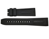 Breitling watches BREITLING Black 22/18MM Rubber Strap 306S