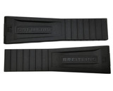 Breitling watches BREITLING Black 22/18MM Rubber Strap 315S