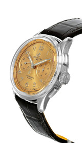 BREITLING Premier B09 Chronograph 40MM Champagne Dial Leather Men's Watch AB0930F51H1P1