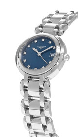LONGINES PrimaLuna Quartz 26.5MM Blue 11 Diamond Dial Women's Watch L8.110.4.98.6