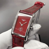 Longines watches LONGINES DolceVita Quartz 20MM Red Dial Leather Women's Watch L5.255.4.98.2 