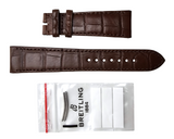 BREITLING Brown 22/18MM Alligator Leather Strap 1088P