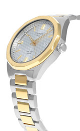 Tissot watches TISSOT PRC 100 Solar Quartz 39MM Silver Dial Two-Tone Men's Watch T151.422.22.031.00