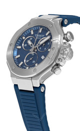 Tissot watches TISSOT T-Race Quartz 38MM Blue Dial Rubber Men's Watch T141.817.17.041.00