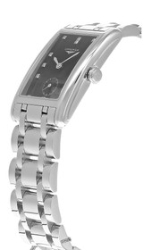 LONGINES DolceVita Quartz SS 37MM Black 13 Diamond Dial Women's Watch L5.512.4.57.6