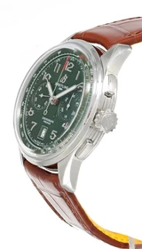 Breitling watches BREITLING Premier B01 Chronograph 42MM Green Dial Leather Men's Watch AB0145371L1P1 