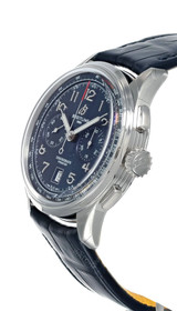 BREITLING Premier B01 Chronograph 42MM Blue Dial Leather Men's Watch AB0145171C1P2