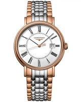 LONGINES Presence Quartz 38.5MM White Dial Two-Tone Men's Watch L4.790.1.11.7