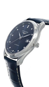 Longines watches LONGINES Master Collection Automatic 40MM 13 Diamond Blue Dial Leather Men's Watch L2.793.4.97.0 