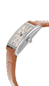 Longines watches LONGINES DolceVita Quartz 20MM Silver Flinque Dial Beige Leather Women's Watch L5.255.4.71.4 
