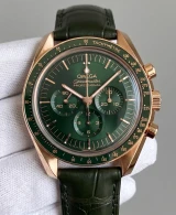 OMEGA Speedmaster Moonwatch Professional 42MM Green Leather Men's Watch 310.63.42.50.10.001