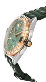 Breitling watches BREITLING Super Chronomat 38MM Green Rubber Men's Watch U17356531L1S1