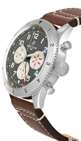 BREITLING Classic AVI Super AVI B04 Chronograph GMT 46MM Curtiss Warhawk Leather Men's Watch AB04452A1L1X1