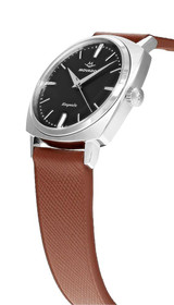 Movado watches MOVADO Heritage Kingmatic Automatic 35MM Black Dial Leather Unisex Watch 3650237 