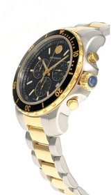 Movado watches MOVADO Series 800 Chronograph 42MM Black Dial Two-Tone Men's Watch 2600146 