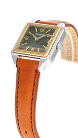 MOVADO Heritage 1917 Quartz 34MM Green Dial Leather Women's Watch 3650246