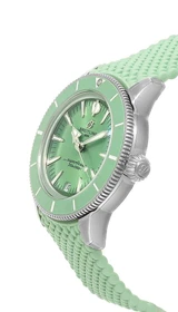 Breitling watches BREITLING Superocean Heritage Automatic 36MM Green Rubber Women's Watch A10390361L1S1 