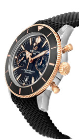 BREITLING Superocean Heritage B01 Chronograph 42MM Black Rubber Men's Watch UB0156H11B1S1