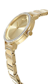 Movado watches MOVADO Bold Evolution 2.0 Quartz 34MM Gold Crystal Bezel Women's Watch 3601225 