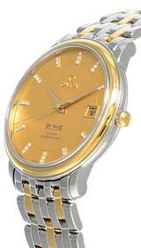 Omega watches OMEGA De Ville Prestige Diamond SS Two-Tone Mens Watch 4374.15.00/43741500