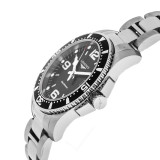 LONGINES HydroConquest Quartz 41MM Black Dial SS Men's Watch L3.740.4.56.6 / L37404566