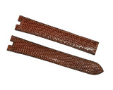 Watch Bands and Others CARTIER Authentic Chestnut BRN Lizard Leather Band 16MMx14MM 5HSDAA23