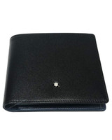 Montblanc Sartorial Wallet, Leather, Jacquard, Black, 8 Cards, 113211 -  Iguana Sell