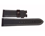 PANERAI Alligator Semimat Dark Brown 115/95 Length Strap MX005FNS | Fast u0026  Free US Shipping | Watch Warehouse