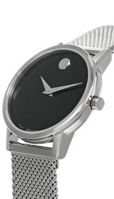 Movado watches MOVADO Museum 28MM SS Classic BLK Dial Mesh Womens Watch 0607220