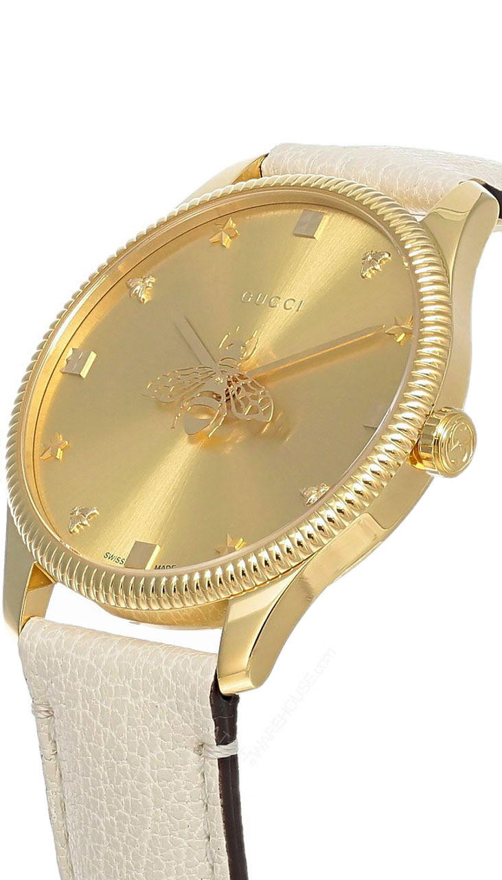 Gucci G Timeless Brown Dial Silver Steel Strap Watch For Men - YA126445