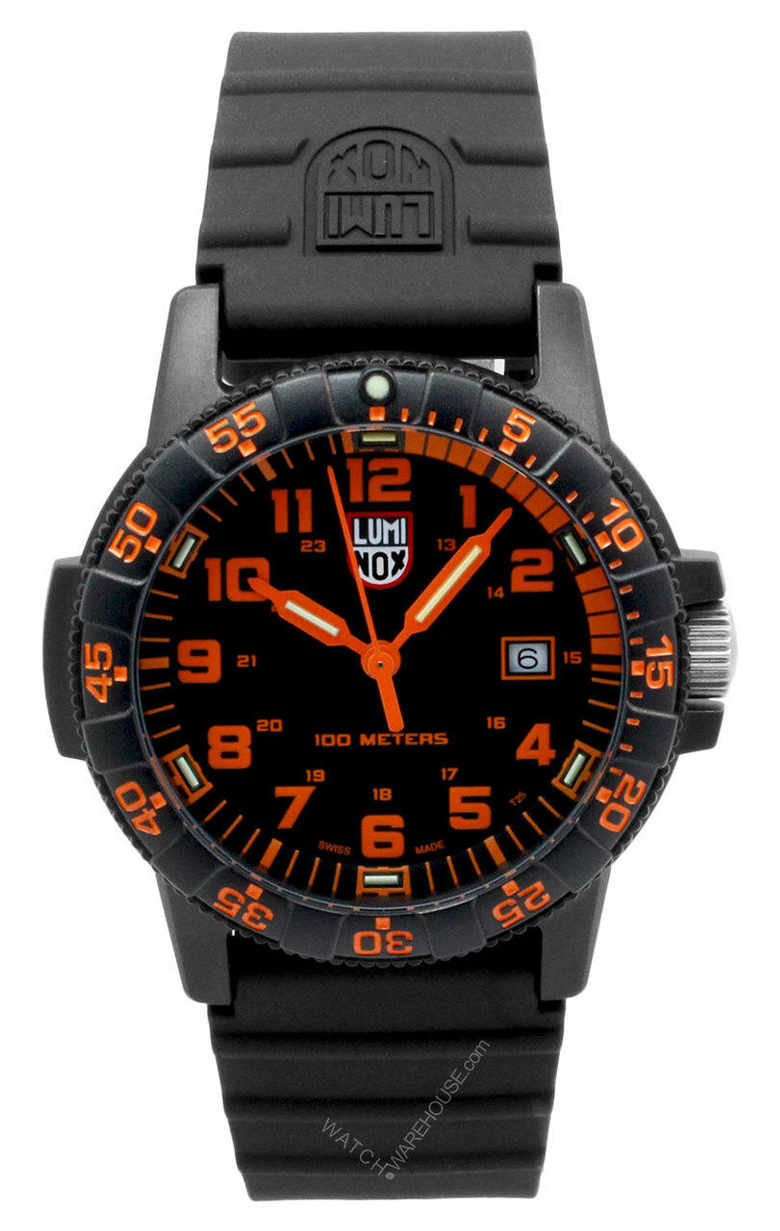 LUMINOX Leatherback Sea Turtle 44MM Black Dial Men's Watch XS.0329 ...