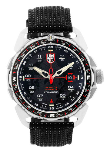 LUMINOX Ice-SAR 46MM Quartz Black Dial Textile Strap Men's Watch XL.1201