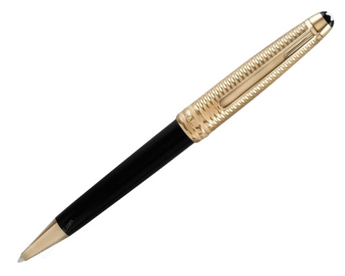 Montblanc Pens MONTBLANC Meisterstuck Doue Geometry Champagne-Gold Ballpoint Pen 118095